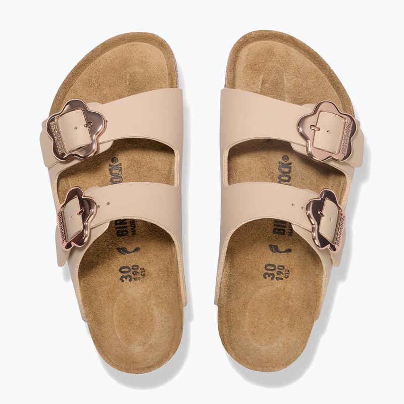 Ciabatte per bambini BIRKENSTOCK Arizona Flowers Kids Birko-Flor sandcastle 3