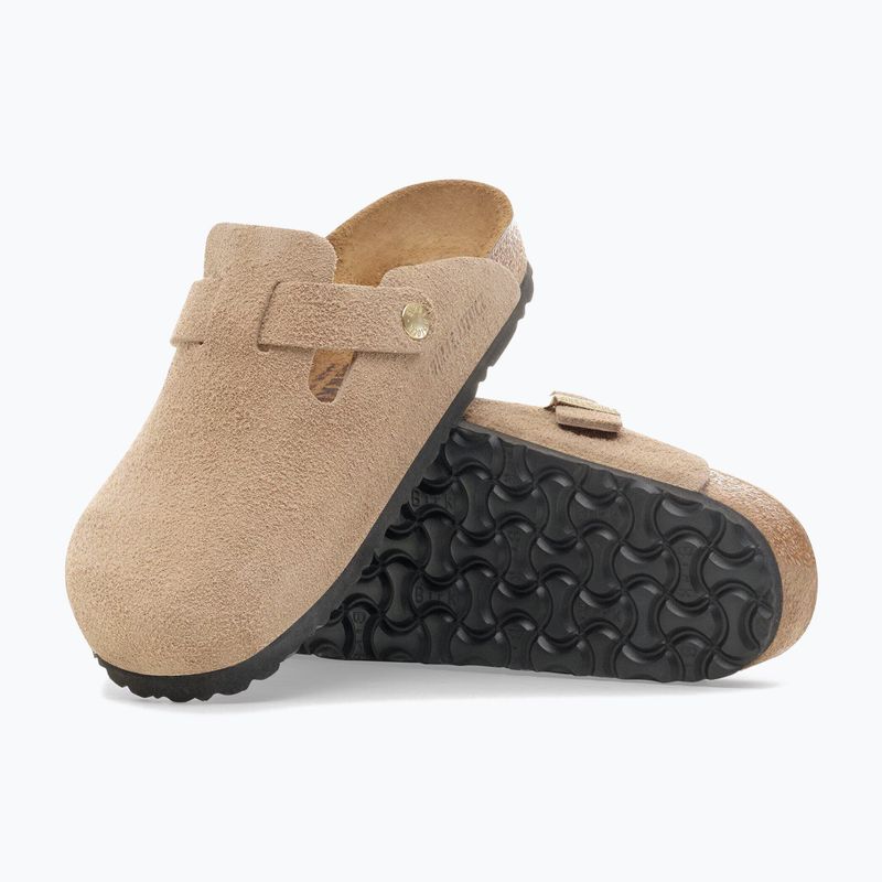Ciabatte BIRKENSTOCK Boston Suede Leather sandcastle 5