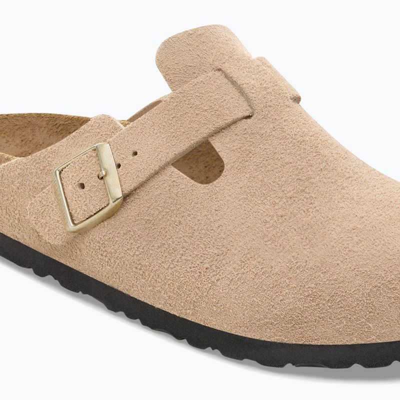 Ciabatte BIRKENSTOCK Boston Suede Leather sandcastle 6