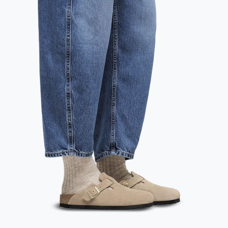 Ciabatte BIRKENSTOCK Boston Suede Leather sandcastle 7