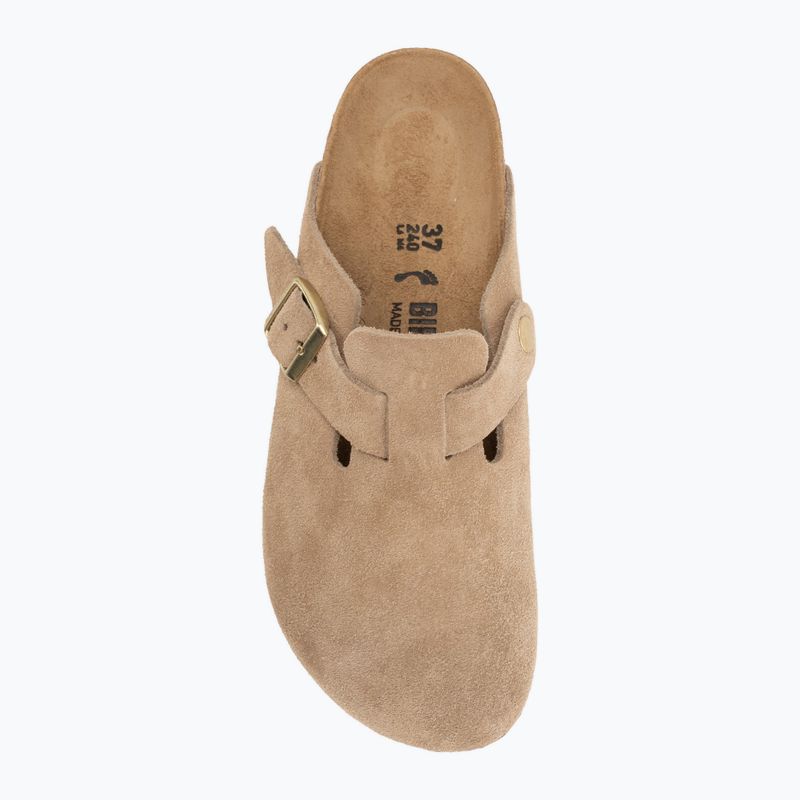 Ciabatte BIRKENSTOCK Boston Suede Leather sandcastle 5
