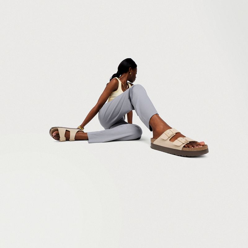 Ciabatte BIRKENSTOCK Arizona Flex Platform Birko-Flor sandcastle 6