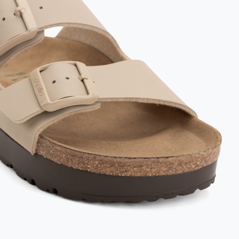 Klapki BIRKENSTOCK x Papillio Arizona Flex Platform Birko-Flor Narrow sandcastle 7