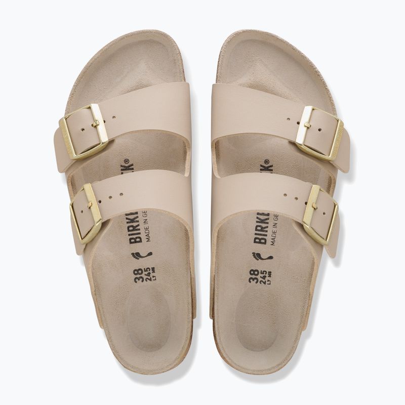 Ciabatte da donna BIRKENSTOCK Arizona Birko-Flor triples sandcastle/oyster 3