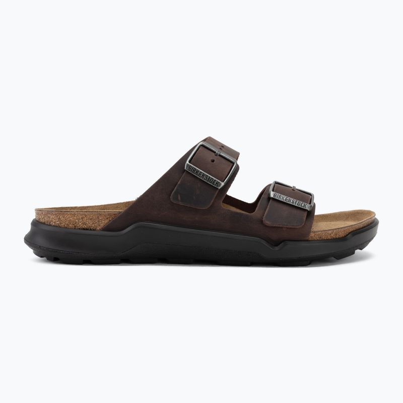 Ciabatte da uomo BIRKENSTOCK Arizona Crosstown Oiled Leather Regular habana/black 2