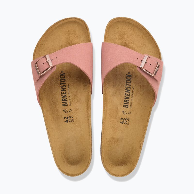 Infradito da donna BIRKENSTOCK Madrid Birkibuc Narrow rosa argilla 4