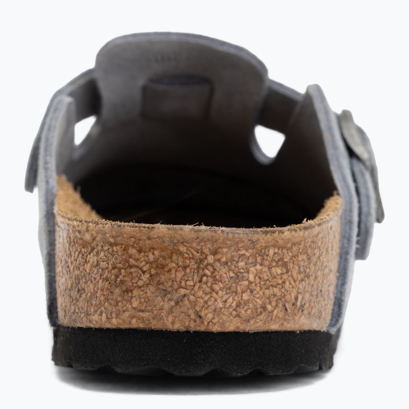 Ciabatte BIRKENSTOCK Boston Suede Leather stone blue 6