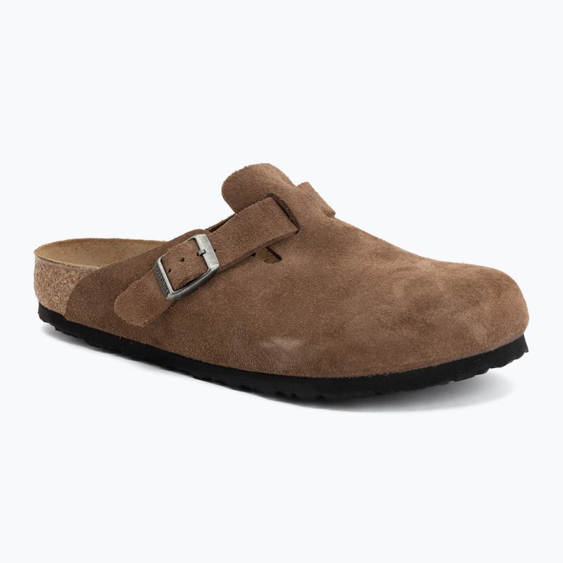 Ciabatte BIRKENSTOCK Boston Suede Leather dark tea