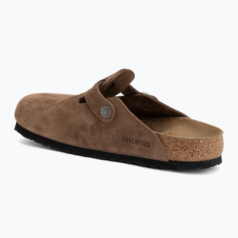 Ciabatte BIRKENSTOCK Boston Suede Leather dark tea 3