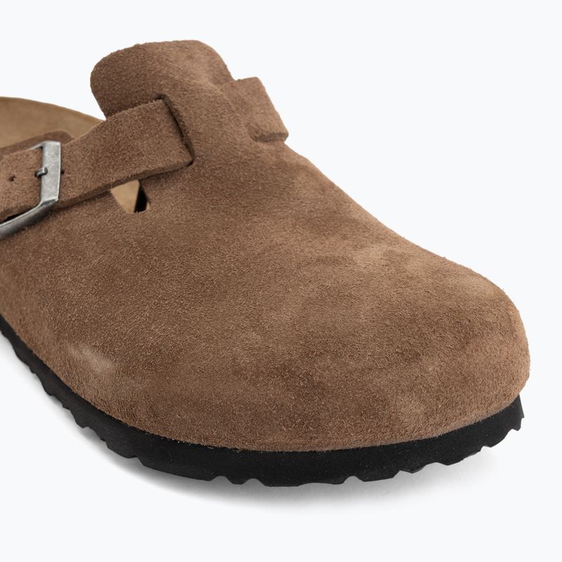 Ciabatte BIRKENSTOCK Boston Suede Leather dark tea 7
