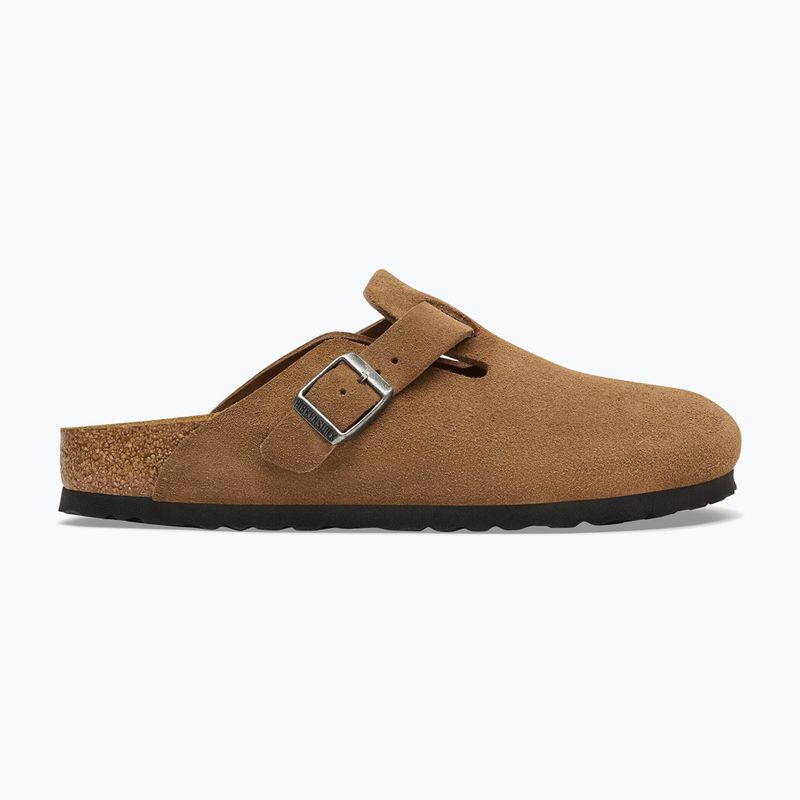 Ciabatte BIRKENSTOCK Boston Suede Leather dark tea 2