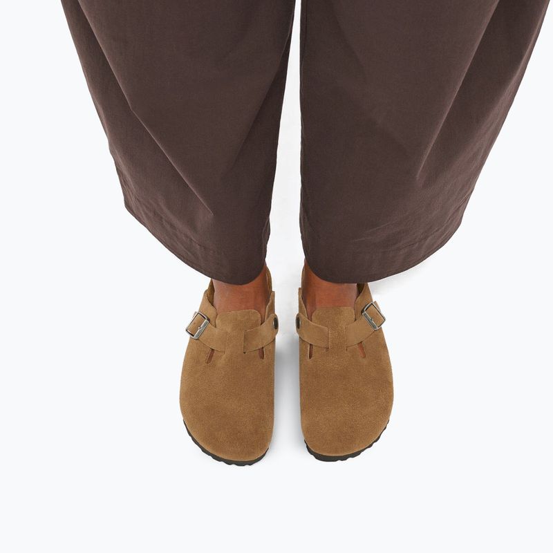 Ciabatte BIRKENSTOCK Boston Suede Leather dark tea 7