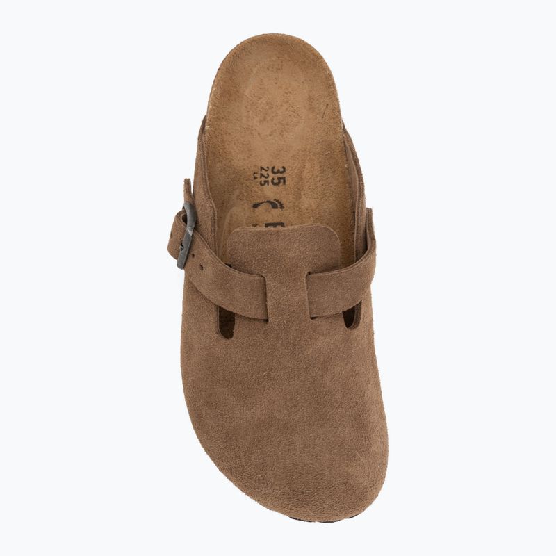 Ciabatte BIRKENSTOCK Boston Suede Leather dark tea 5