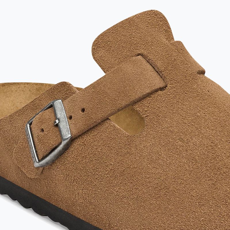 Ciabatte BIRKENSTOCK Boston Suede Leather dark tea 6