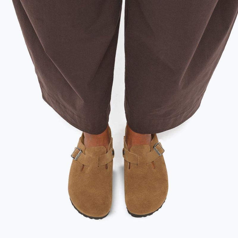Ciabatte BIRKENSTOCK Boston Suede Leather dark tea 7