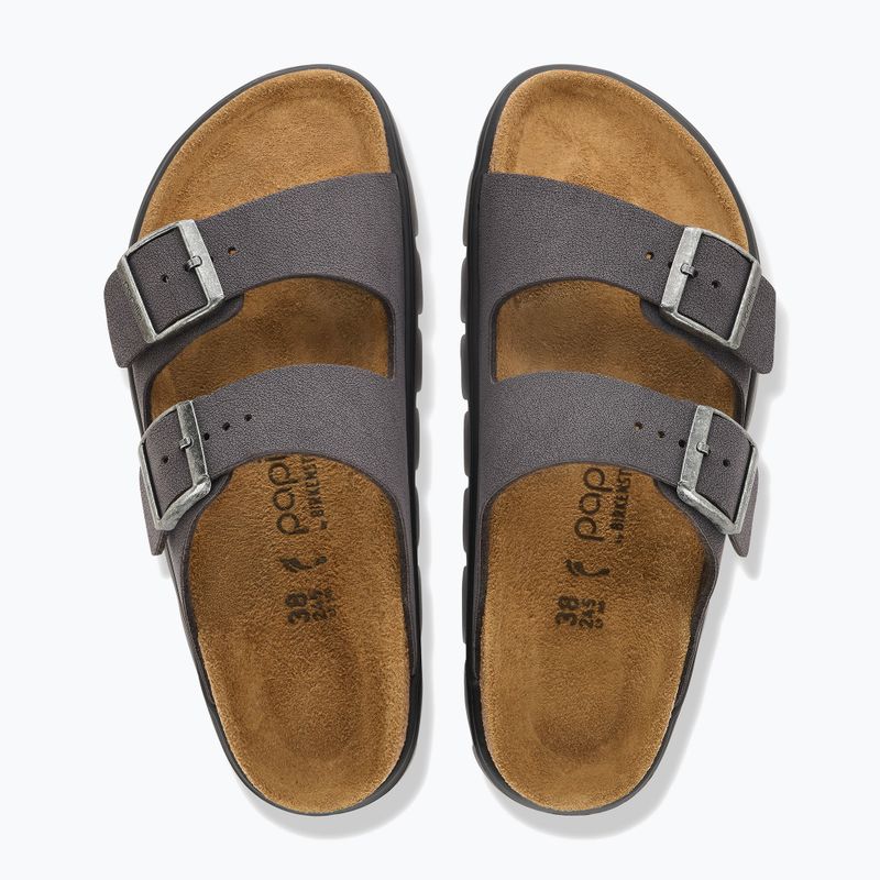 Ciabatte BIRKENSTOCK Arizona Chunky Birkibuc velvet gray 3