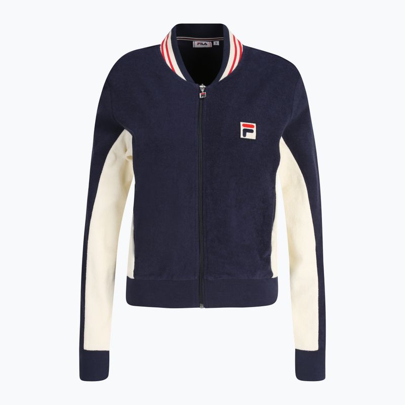 Felpa donna FILA Settanta black iris/antique white 5