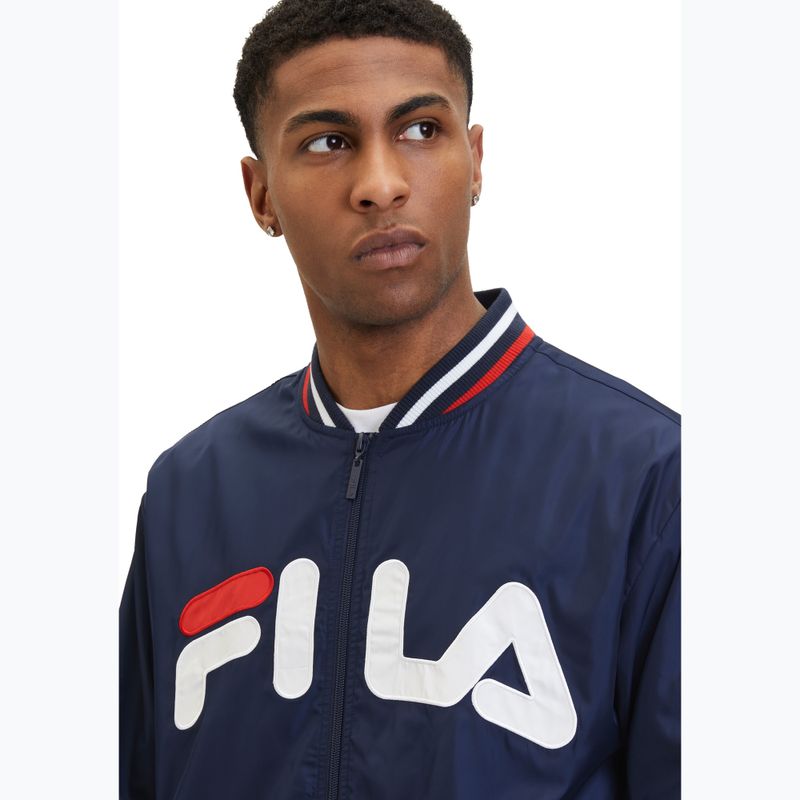 Giacca da uomo FILA Logrono Logo Bomber giacca nera iris 4