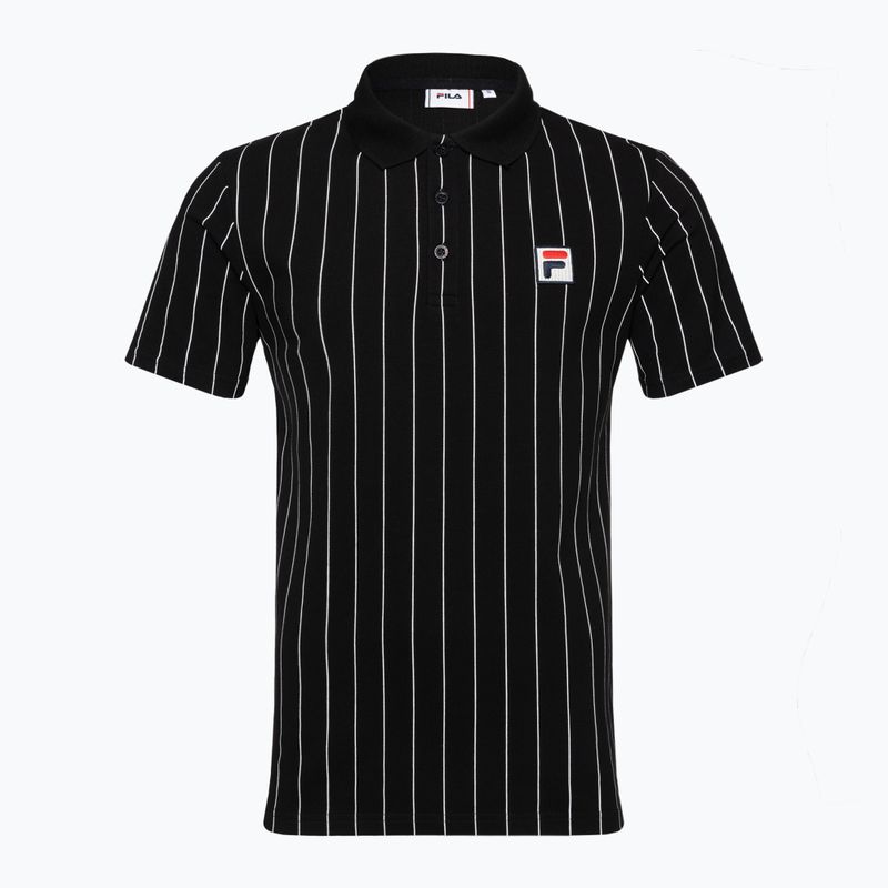 Maglietta polo da uomo FILA Luckenwalde black/bright white striped 5