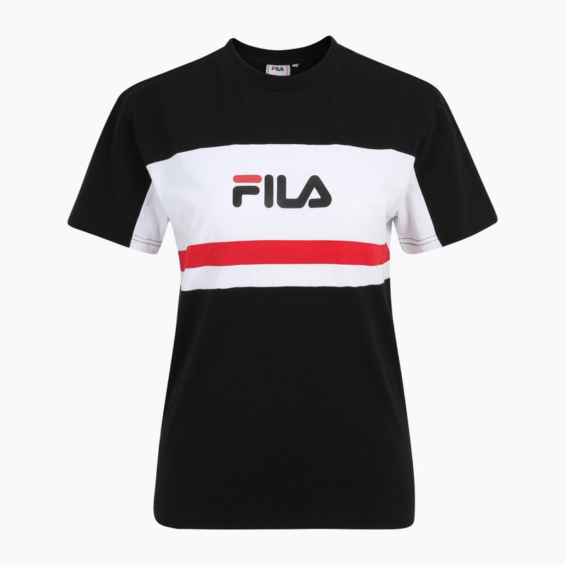 Maglietta da donna FILA Lishui  black/bright white 5