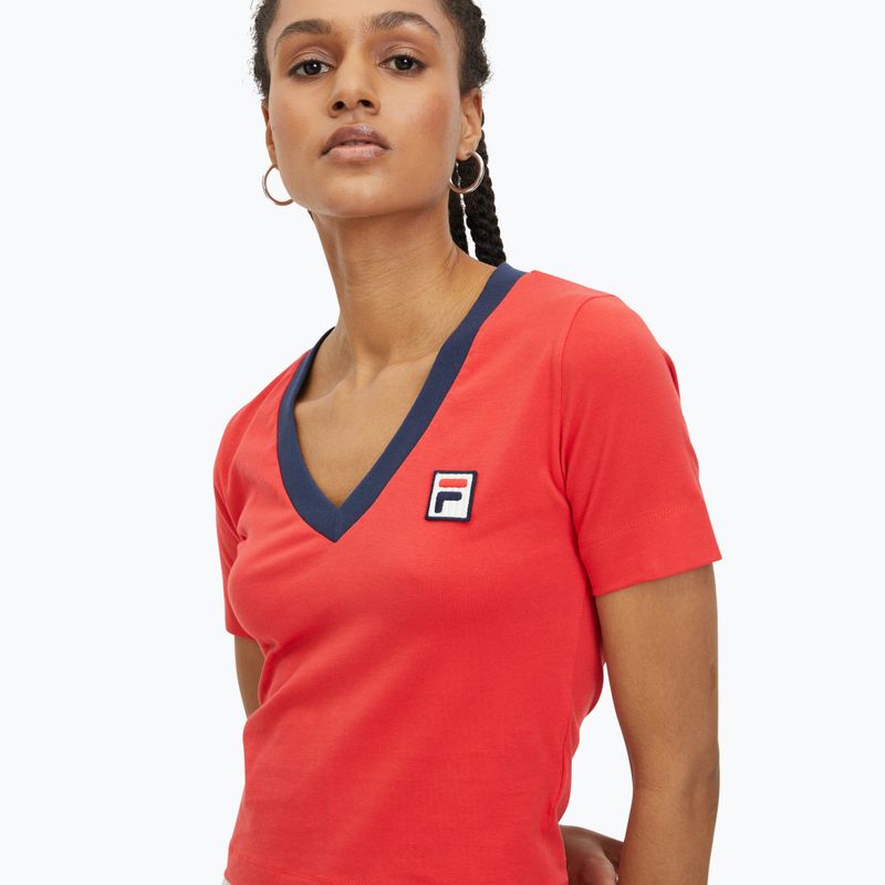 Maglietta da donna FILA Ludhiana true red 4