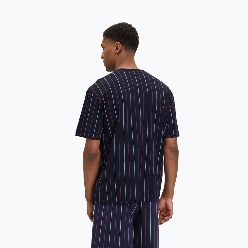 Maglietta da uomo FILA Lobito Pinstriped black iris/two color stiped 3