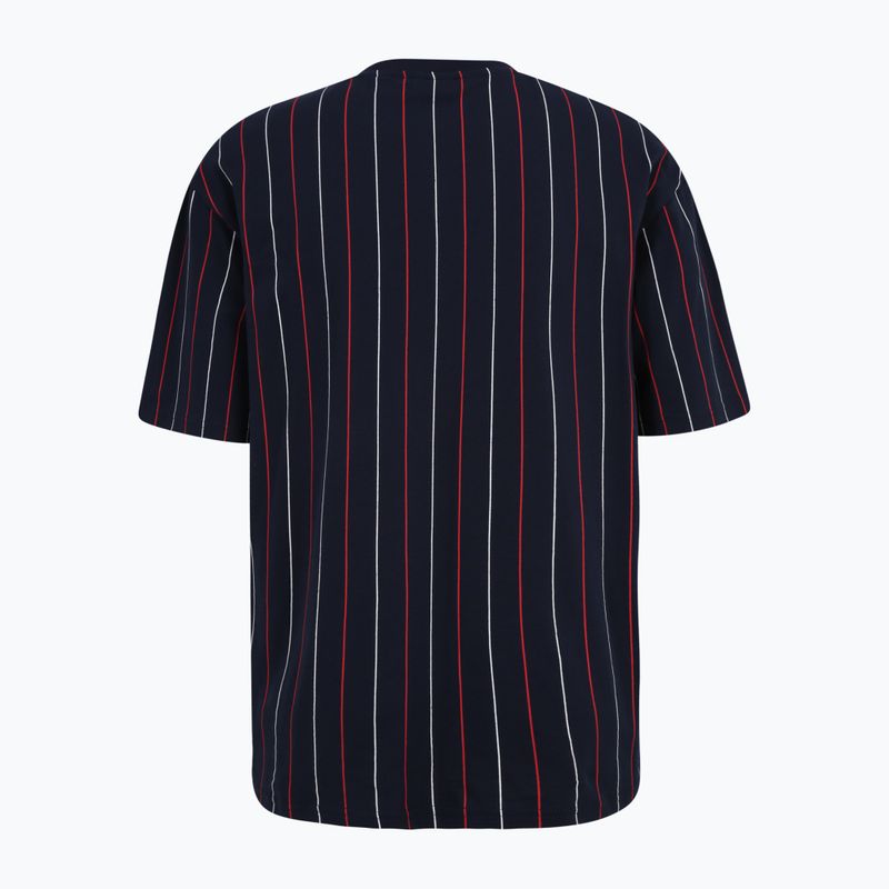 Maglietta da uomo FILA Lobito Pinstriped black iris/two color stiped 6