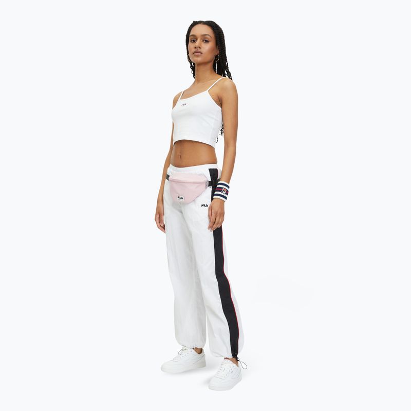 Maglietta da donna FILA Loni Cropped Spaghetti bright white 2