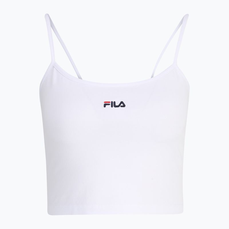 Maglietta da donna FILA Loni Cropped Spaghetti bright white 6