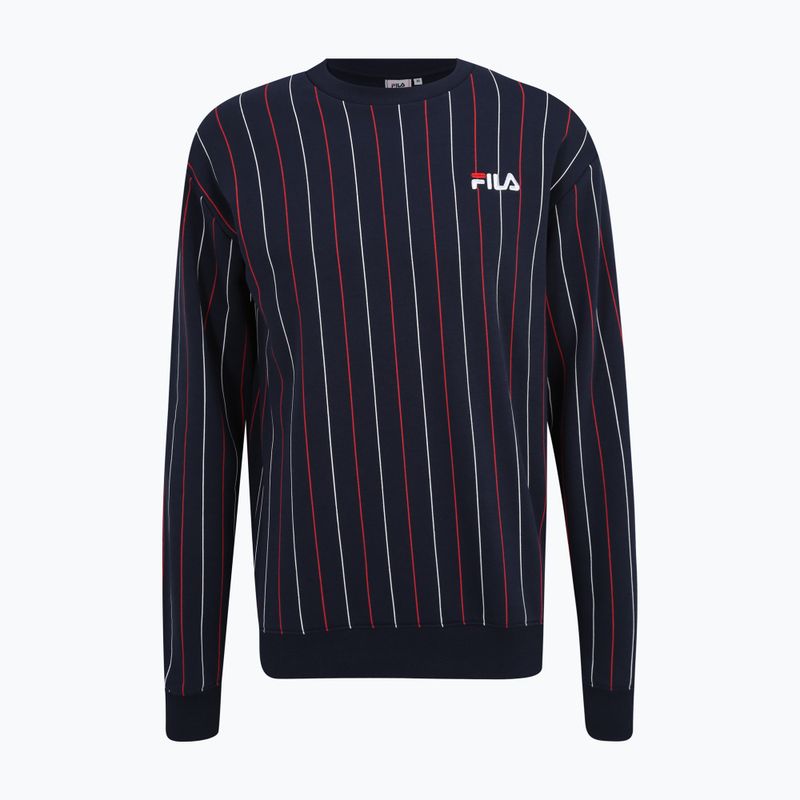 Felpa da uomo FILA Lobito Pinstriped Crew nero iris/ felpa bicolore stiped 5