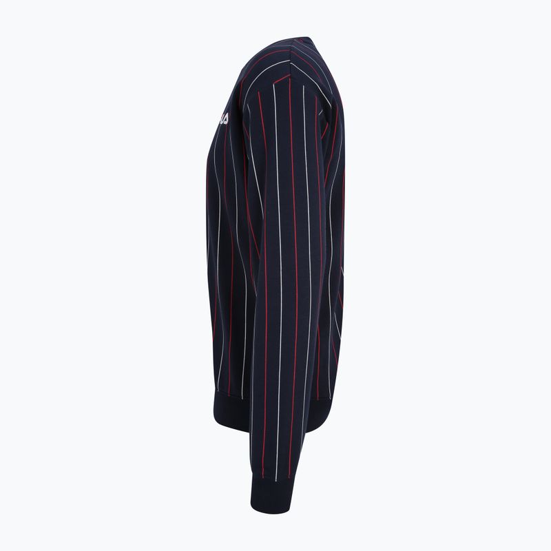 Felpa da uomo FILA Lobito Pinstriped Crew nero iris/ felpa bicolore stiped 7