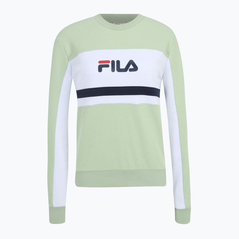 Felpa da donna FILA Lishui smoke green/bright white 5