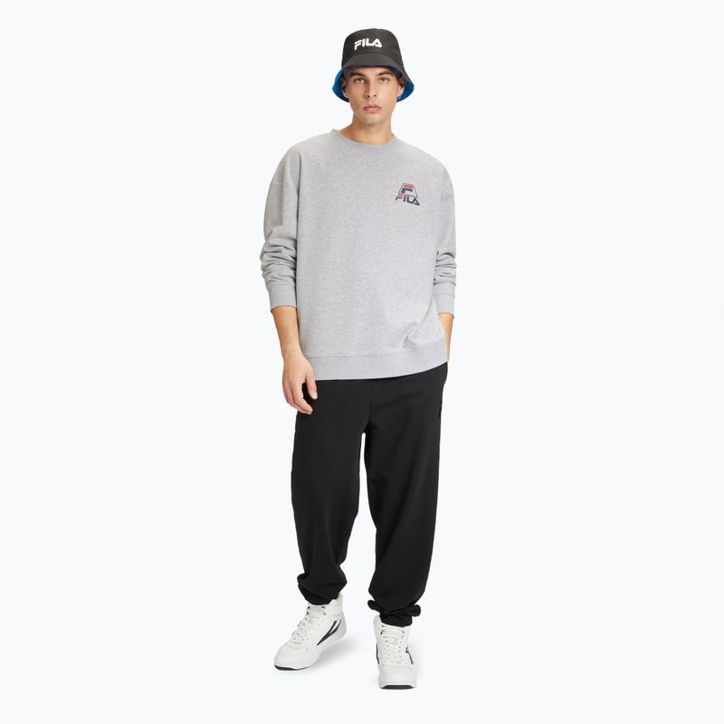 Felpa da uomo FILA Lahti Crew grigio chiaro melange 2