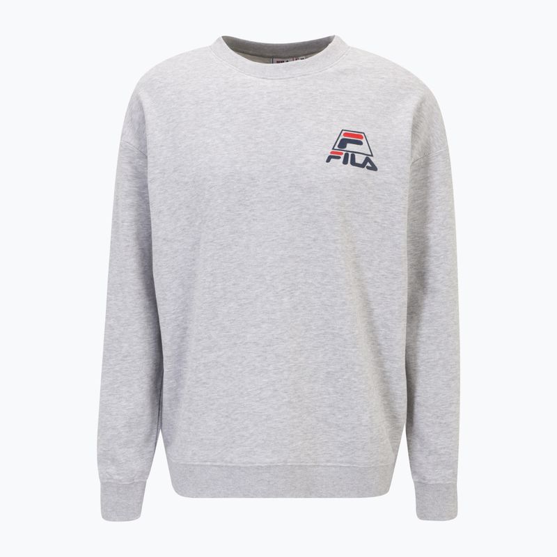 Felpa da uomo FILA Lahti Crew grigio chiaro melange 5