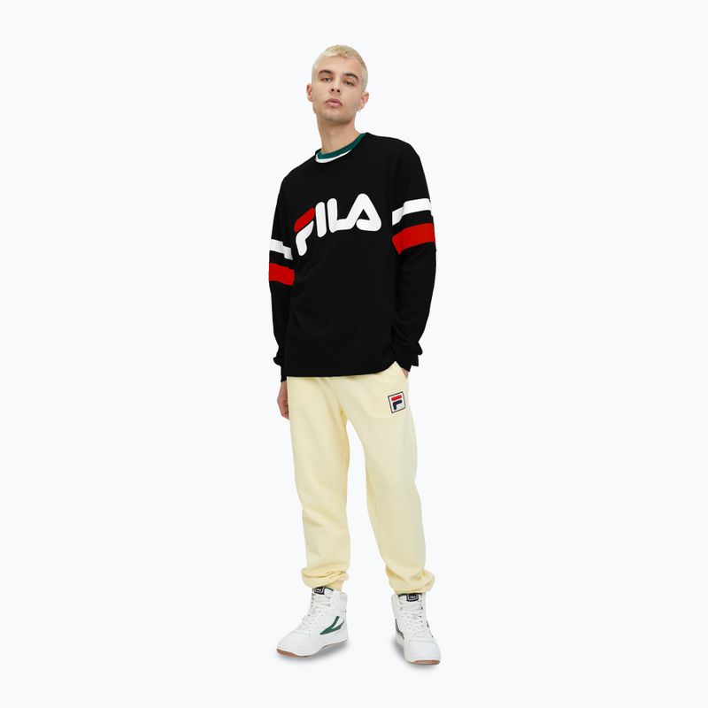 Felpa da uomo FILA Luohe Oversized Crew nero 2