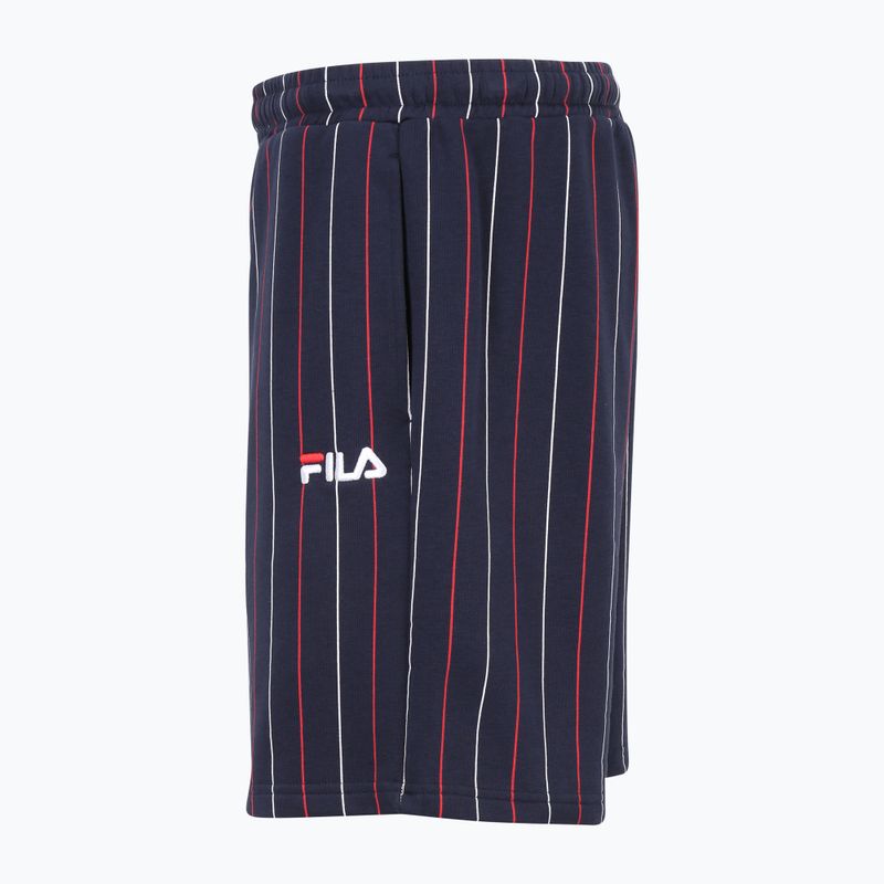 Pantaloncini da uomo FILA Lobito Pinstriped black iris/two color stiped 7