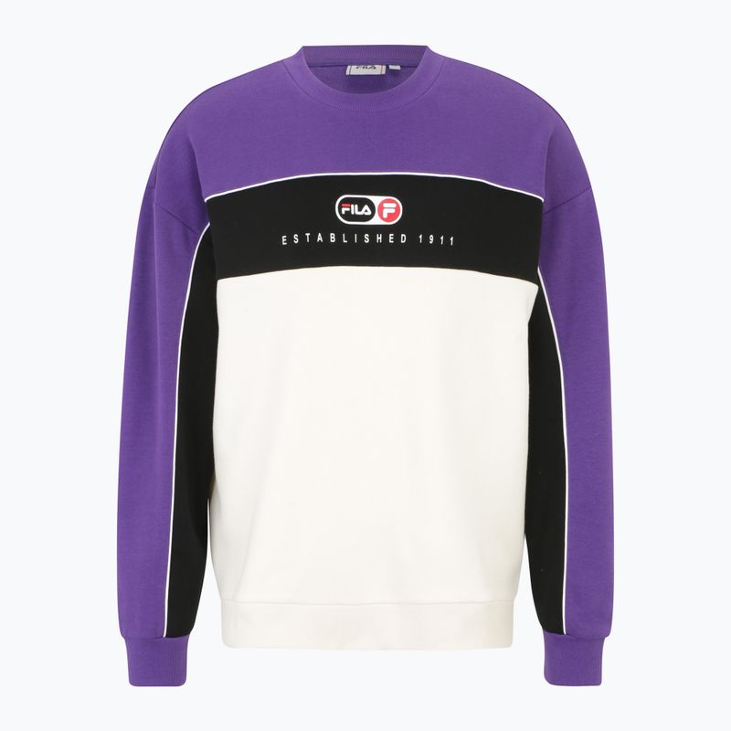 FILA La Paz Crew Felpa uomo hellotrope/bianco antico/nero