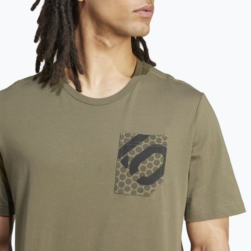 Maglietta adidas FIVE TEN Brand Of The Brave Tee Uomo olive strata cycling t-shirt 5