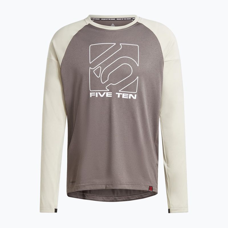 Maglia adidas FIVE TEN a manica lunga da ciclismo uomo, grigio antracite/putty 7