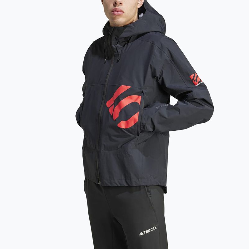Uomo adidas FIVE TEN All-Mountain Rain Jacket nero 4