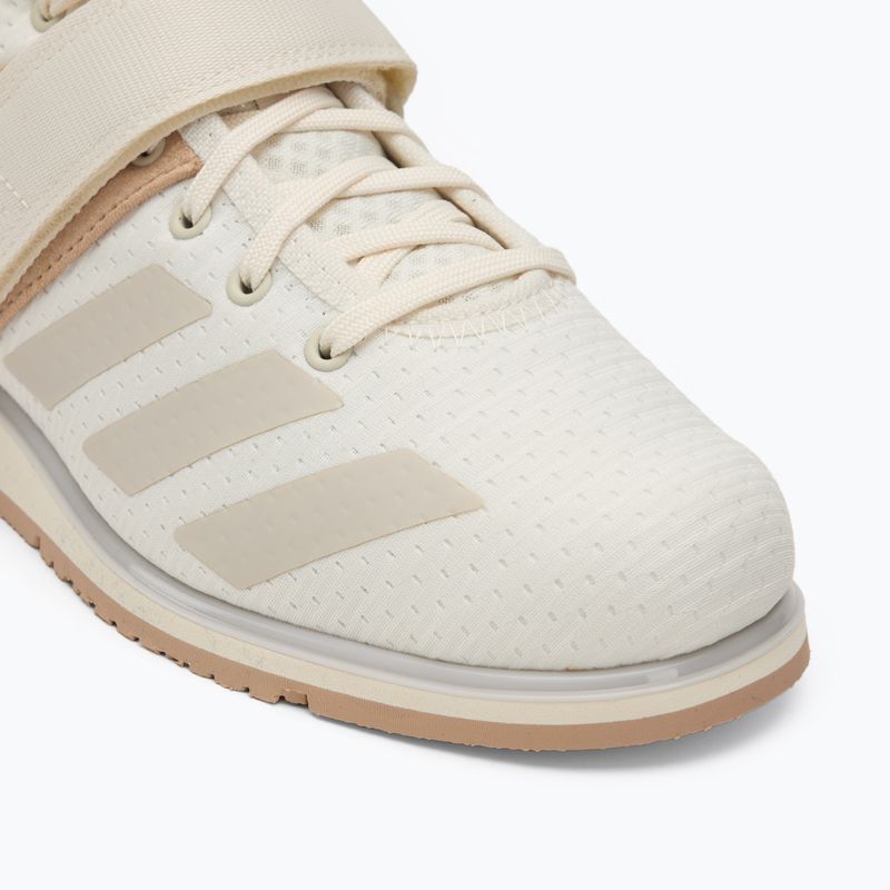 Scarpe da sollevamento pesi adidas Powerlift 5 bianco sporco 7