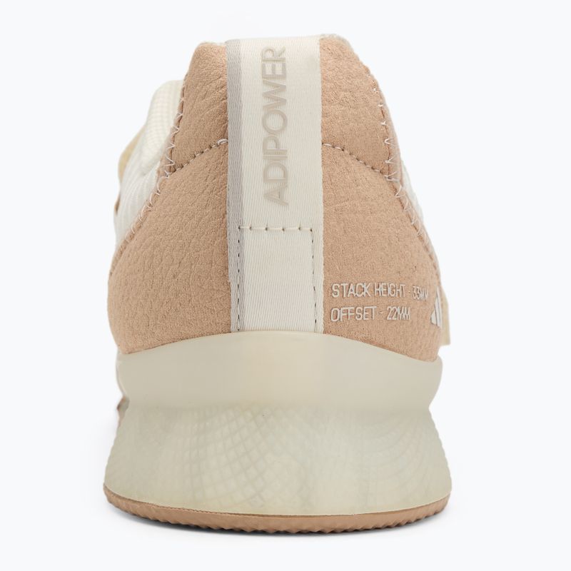 Adidas Adipower Weightlifting III scarpa da sollevamento pesi bianco sporco 6