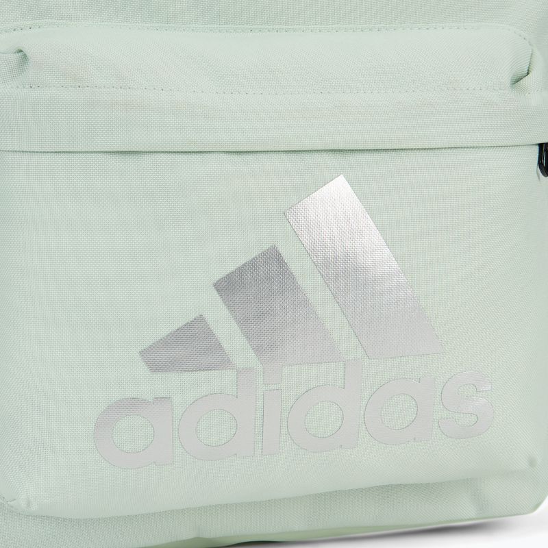 Zaino adidas Classic Badge Of Sport 27,5 l lino verde/argento metallizzato 4