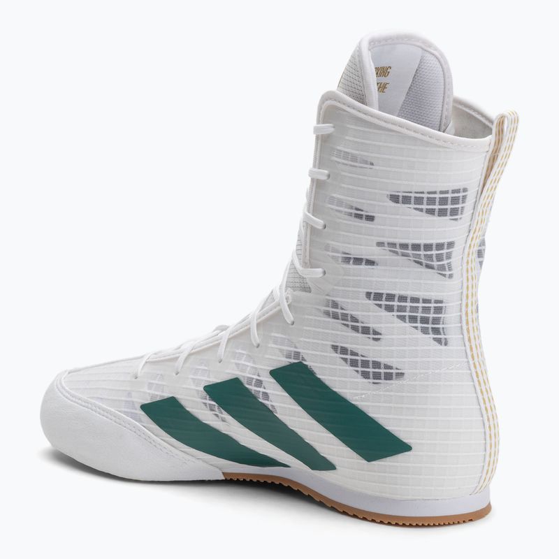 adidas Box Hog 4 nuvola bianca / verde chiaro / nucleo nero scarpe da boxe 3