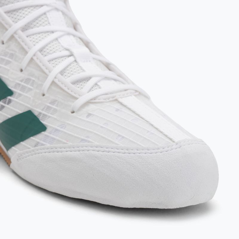 adidas Box Hog 4 nuvola bianca / verde chiaro / nucleo nero scarpe da boxe 7