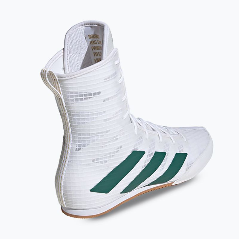 adidas Box Hog 4 nuvola bianca / verde chiaro / nucleo nero scarpe da boxe 2
