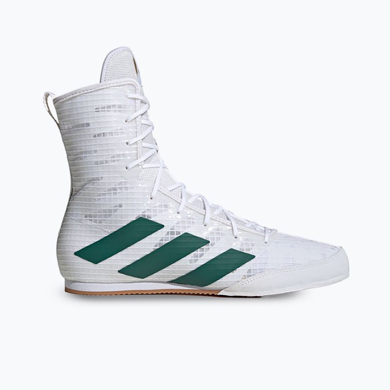 adidas Box Hog 4 nuvola bianca / verde chiaro / nucleo nero scarpe da boxe 3