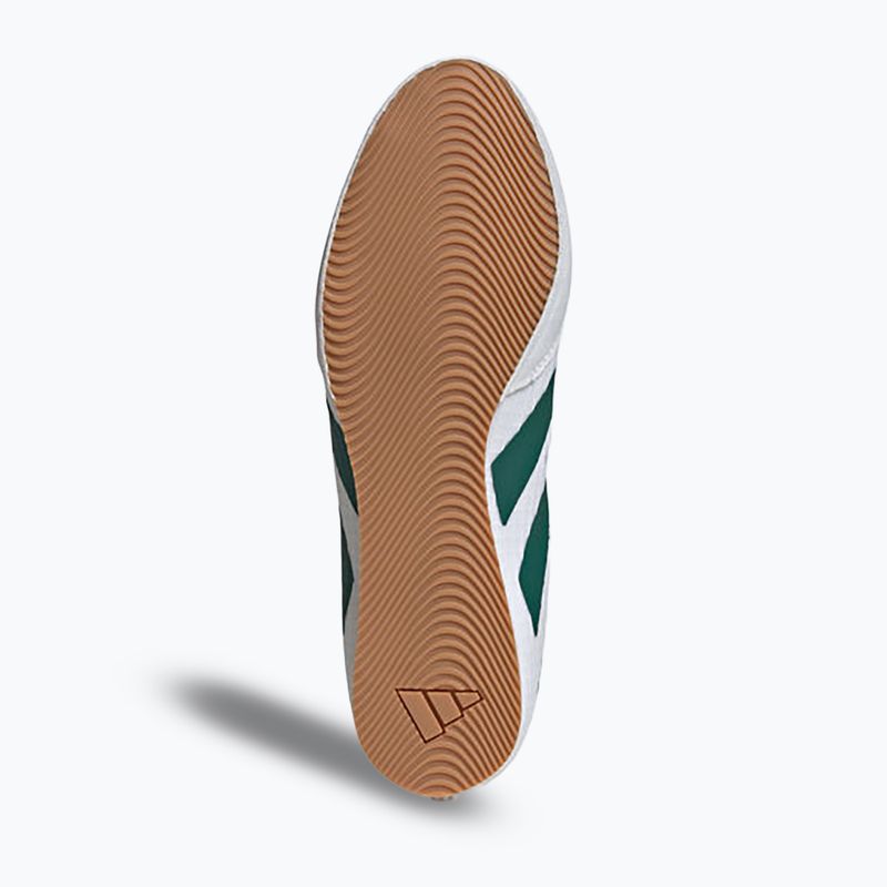 adidas Box Hog 4 nuvola bianca / verde chiaro / nucleo nero scarpe da boxe 7