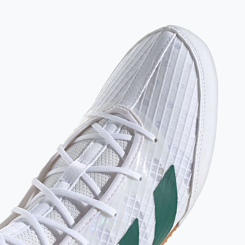 adidas Box Hog 4 nuvola bianca / verde chiaro / nucleo nero scarpe da boxe 8