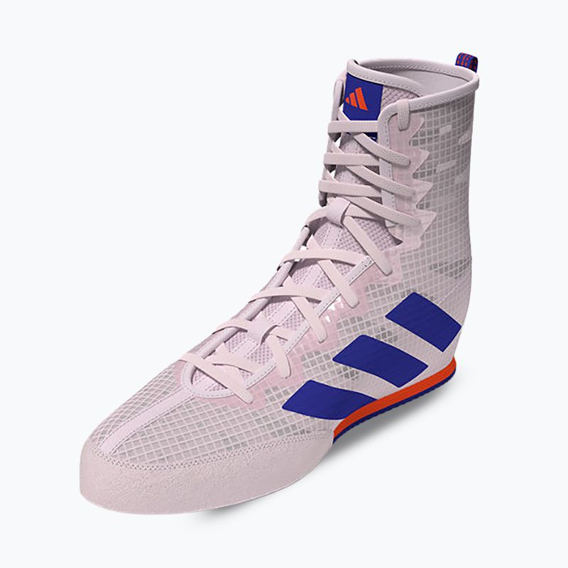 Scarpe da boxe adidas Box Hog 4 quasi rosa/blu chiaro/arancio d'impatto 2